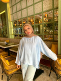The Easy-Light Blouse in Baby Blue