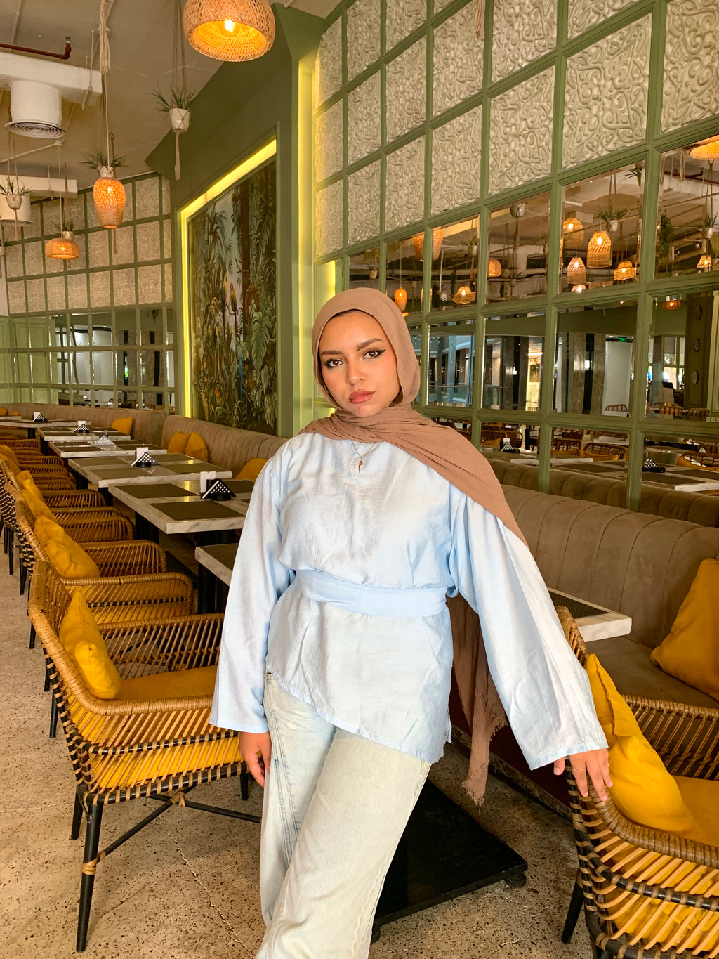The Easy-Light Blouse in Baby Blue
